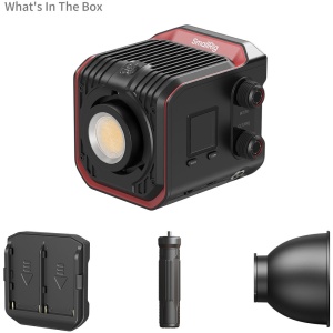 SmallRig 4894, RC 100B, Lampa LED Bi-Color, 2700-6500K, cu grip si placa NP-F
