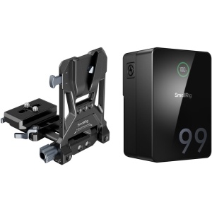 SmallRig 5046, Kit (4292 + 4064) acumulator mini V-mount VB99 6800mAh + placa de montare pliabila