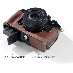 SmallRig 5096, Half Cage din piele maro pentru Nikon ZF