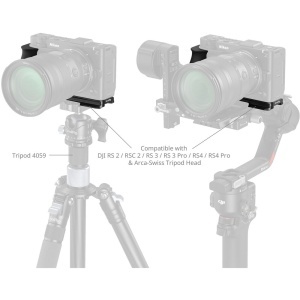 SmallRig 5466, Placa de montare in L cu maner din silicon pentru Nikon ZR