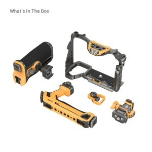 SmallRig 5518 HawkLock Bumblebee, Kit Cage Quick Release cu maner superior pentru Sony A7R V, A7 IV, A7S III