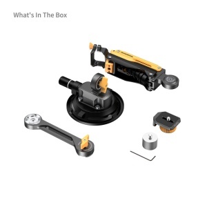 SmallRig 5528, Suport cu Amortizor pentru DJI Osmo Pocket 3  GoPro HERO13  Insta360 X4, Bumblebee Edition