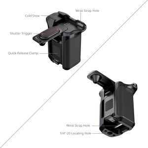 SmallRig 5602, Kit Cage cu maner lateral pentru DJI Osmo Action 5 Pro / 4 / 3