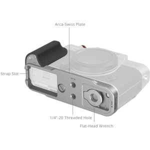 SmallRig 5664 Silver, Placuta L pentru FUJIFILM X-T30  X-T30 II  X-T30 III