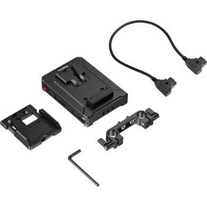 Placa adaptor inteligenta pentru baterii V-Mount SmallRig 5881 cu clema dubla pentru tije de 15 mm