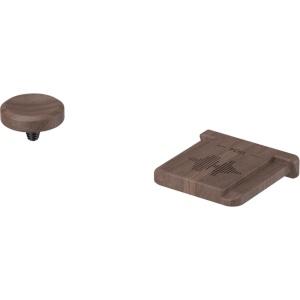 Set capac patina de blitz si capac buton declansator din lemn de nuc SmallRig 6239 pentru aparate foto Fujifilm
