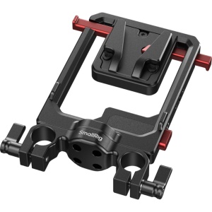 Placa rotativa pentru baterii V-Mount SmallRig 6273 montata pe sistem de tije de 15mm
