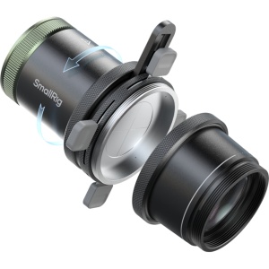 Modificator de lumină SmallRig 6376 SP Air Spotlight montat pe blitz foto