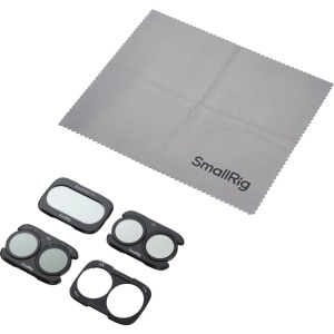 Set de filtre profesionale SmallRig 6477 Split Filter Kit pentru DJI Osmo Pocket 4P contine filtre CPL VND si difuzie neagra