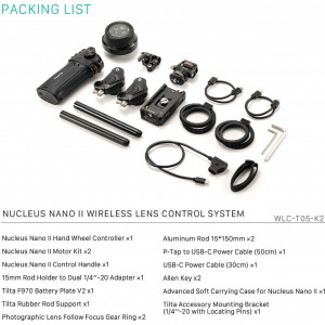 Tilta Nucleus Nano II, Sistem de control wireless pentru obiectiv