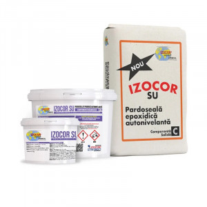 Pardoseală epoxidică autonivelantă IZOCOR SU 23 kg – strat decorativ și de protecție pentru beton