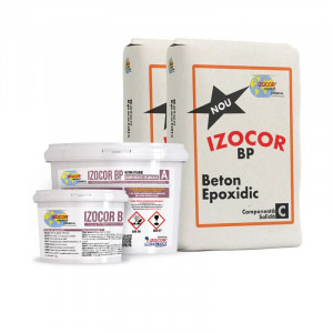 Beton epoxidic IZOCOR BP 57 kg – material tricomponent pentru reparații, protecție și pardoseli industriale