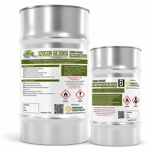 Grund anticoroziv epoxidic IZOCOR GE3000 25 kg – pentru suprafețe metalice