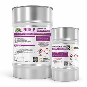 Lac poliuretanic de uzură IZOCOR LPU 5 kg – protecție pentru pardoseli și pereți din beton