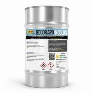 Lac acrilic pentru beton IZOCOR APB Incolor 10 kg – protecție, luciu și efect hidrofob pentru beton