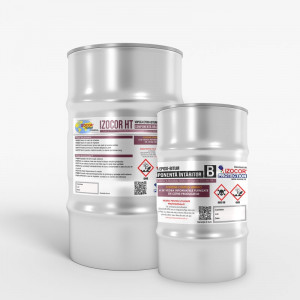 Vopsea epoxi-bitum hidroizolantă IZOCOR HT 25 kg – strat protector pentru suprafețe din beton și metal