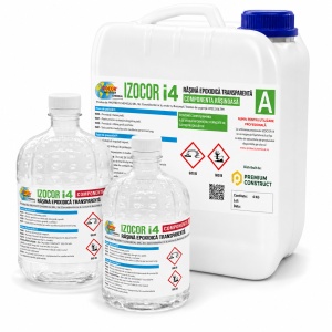 Rășină epoxidică transparentă pentru turnare IZOCOR I4 6 kg – pentru lemn, matrițe și încapsulări
