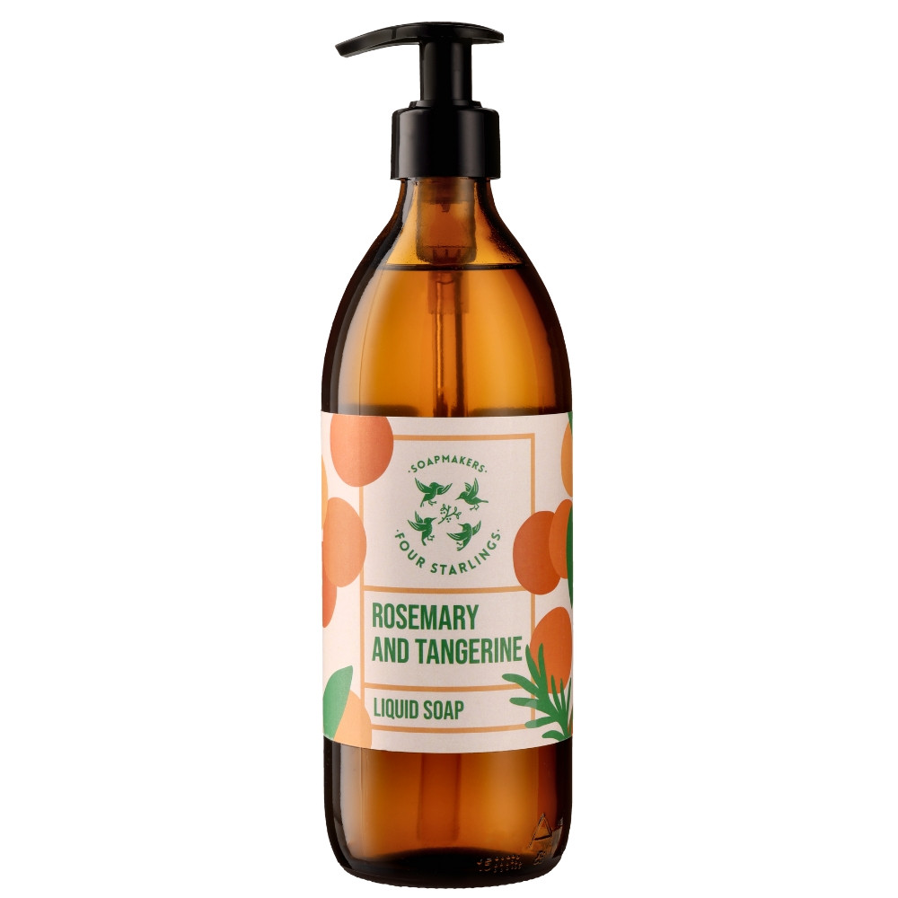 Gel de dus Four Starlings Rosemary and Tangerine natural liquid soap