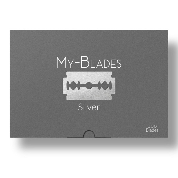Full box 10 x My Blades Silver Double Edge Razor Blades Borotvapengék 10 penge/készlet