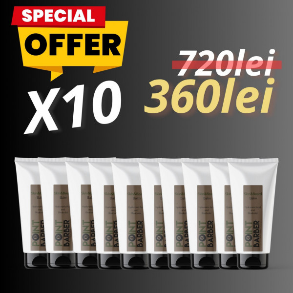 Pachet promo 10 x balsam de barba Point Barber 100ml