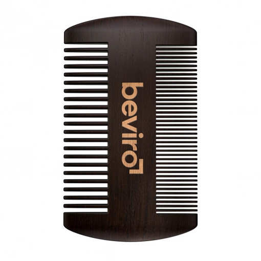 Pieptene de barbă Beviro Pear Wood Beard Comb