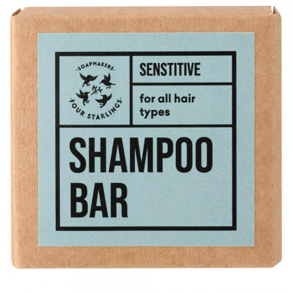 Sampon natural pentru par si scalp sensibil Four Starlings Sensitive Shampoo 75g