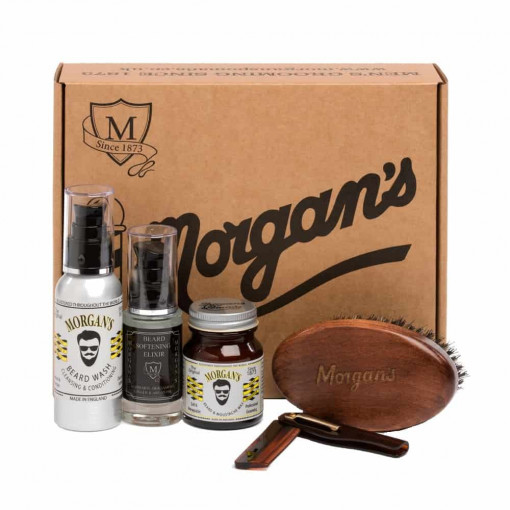 Set cadou ingrijire barba Morgan s Gentleman s Beard Grooming Gift Set