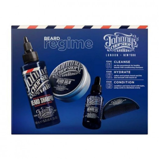 Set cadou ingrijire barba Johnny's Chop Shop Beard Regime Gift Set