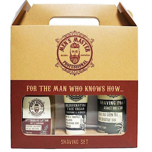 Men's Master Professional Shaving Set - Face Cream, Shaving Foam, After Shave Lotion