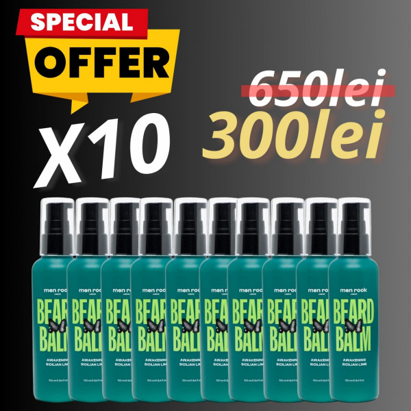 Pachet promo 10 x balsam de barba Men Rock Awakening 100ml