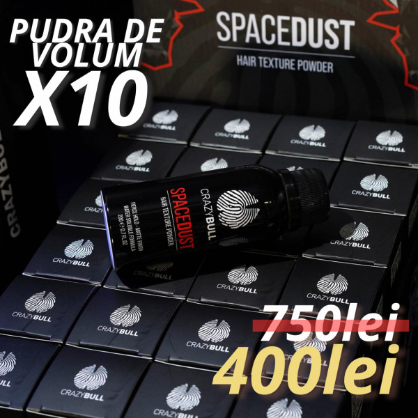 Pachet promo 10 x pudra de volum Crazy Bull Space Dust 20g