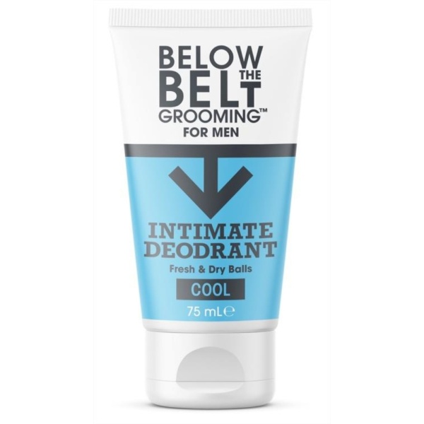 Below The Belt Fresh & Dry Ball Intimate Deodorant and Anti Chafing Cream - Cool Mint Scent 75ml