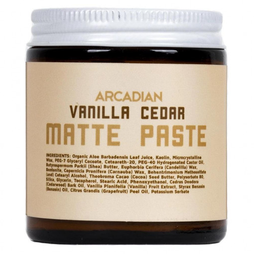 Ceara de par Arcadian Matte Paste Vanilla Cedar 115g