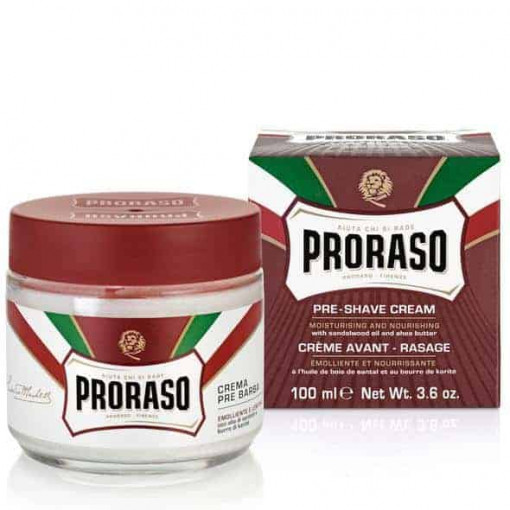 Crema inainte de ras Proraso Sandalwood & Shea Butter Pre-Shave Cream 100ml