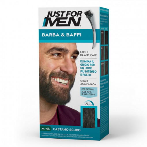 Beard color dye Just for men Dark Brown M-45