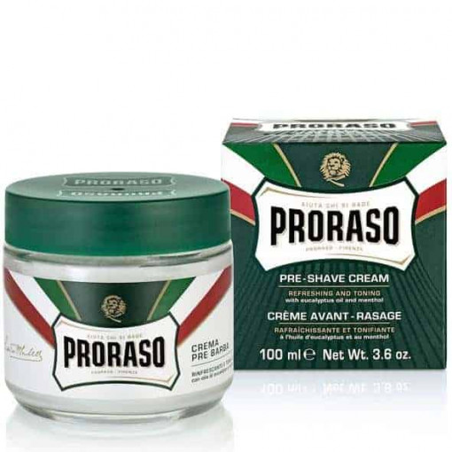 Crema inainte de ras Proraso Eucalyptus & Menthol Refresh Pre-Shave Cream 100ml