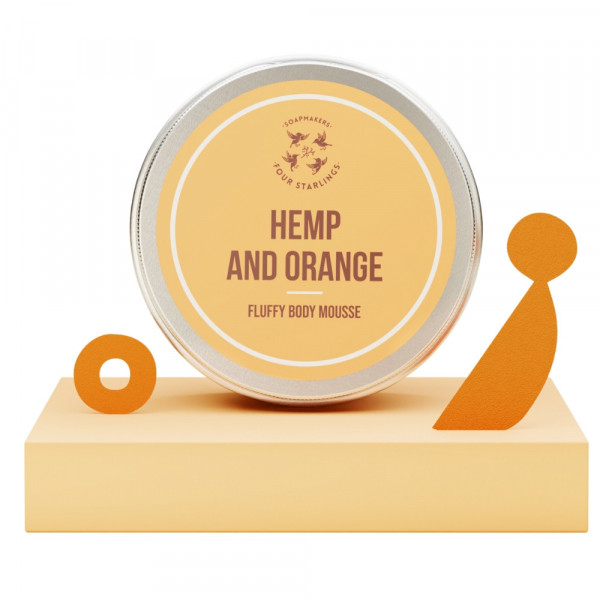 Lotiune mousse pentru corp Four Starlings Body Mousse Hemp and Orange 150ml