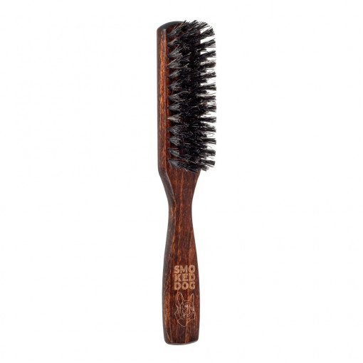 Smoked Dog Beard Brush with Handle