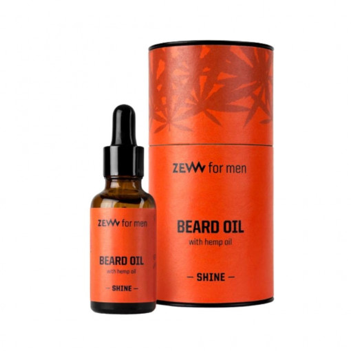 Ulei de barba ZEW for men Shine Beard Oil with hemp oil 30ml