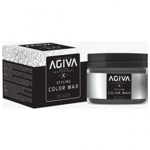 Ceară de păr colorată Agiva Hair Color Wax 02 Black 120gr