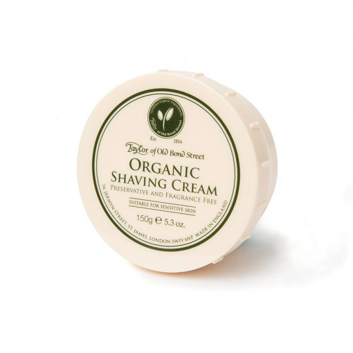 Crema de ras Taylor of Old Bond Street Organic Shaving Cream Bowl 150g