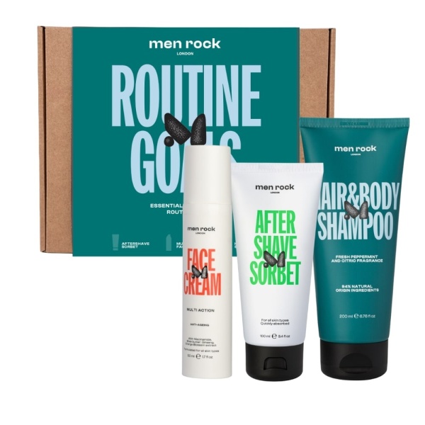 Men Rock Gift Set Routine Goals Essential Grooming Routine Kit