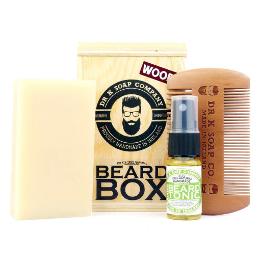 Set ingrijire barba Dr. K Soap Company Beard Box Woodland