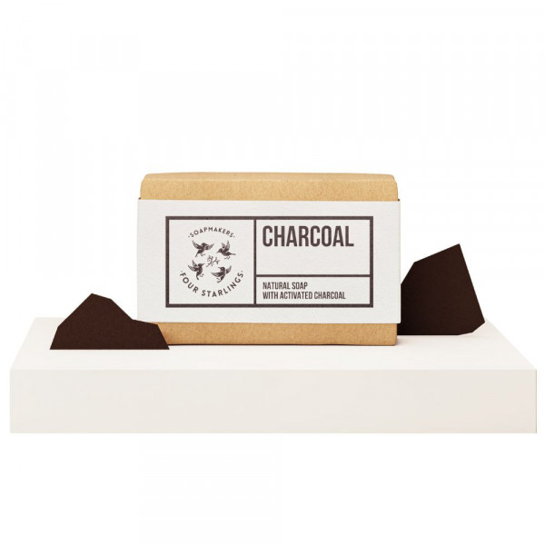 Sapun natural pentru corp Four Starling Charcoal - natural bar soap 110g