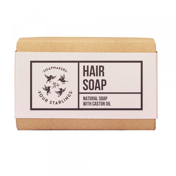 Sapun natural pentru par cu ulei de ricin Four Starlings Hair soap 110g