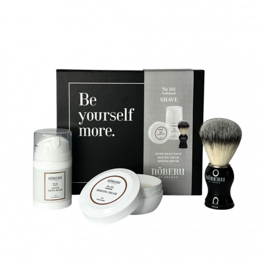 Set pentru barbierit Noberu of Sweden 101 Sandalwood