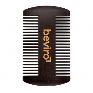 Pieptene de barbă Beviro Pear Wood Beard Comb