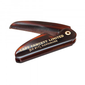 Pieptene de mustata Captain Fawcett Folding Pocket Moustache Comb CF.87T