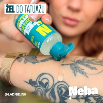 Gel calmant pentru tatuaje Neba Soothing Gel for Fresh Tattoos 100ml - Img 2