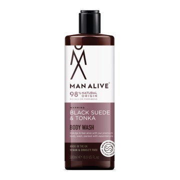 Man Alive fekete velúr és tonka tusfürdő 500ml